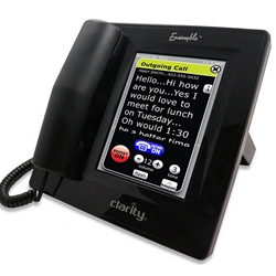Clarity Ensemble Amplified Captioned Phone with ClearCaptions