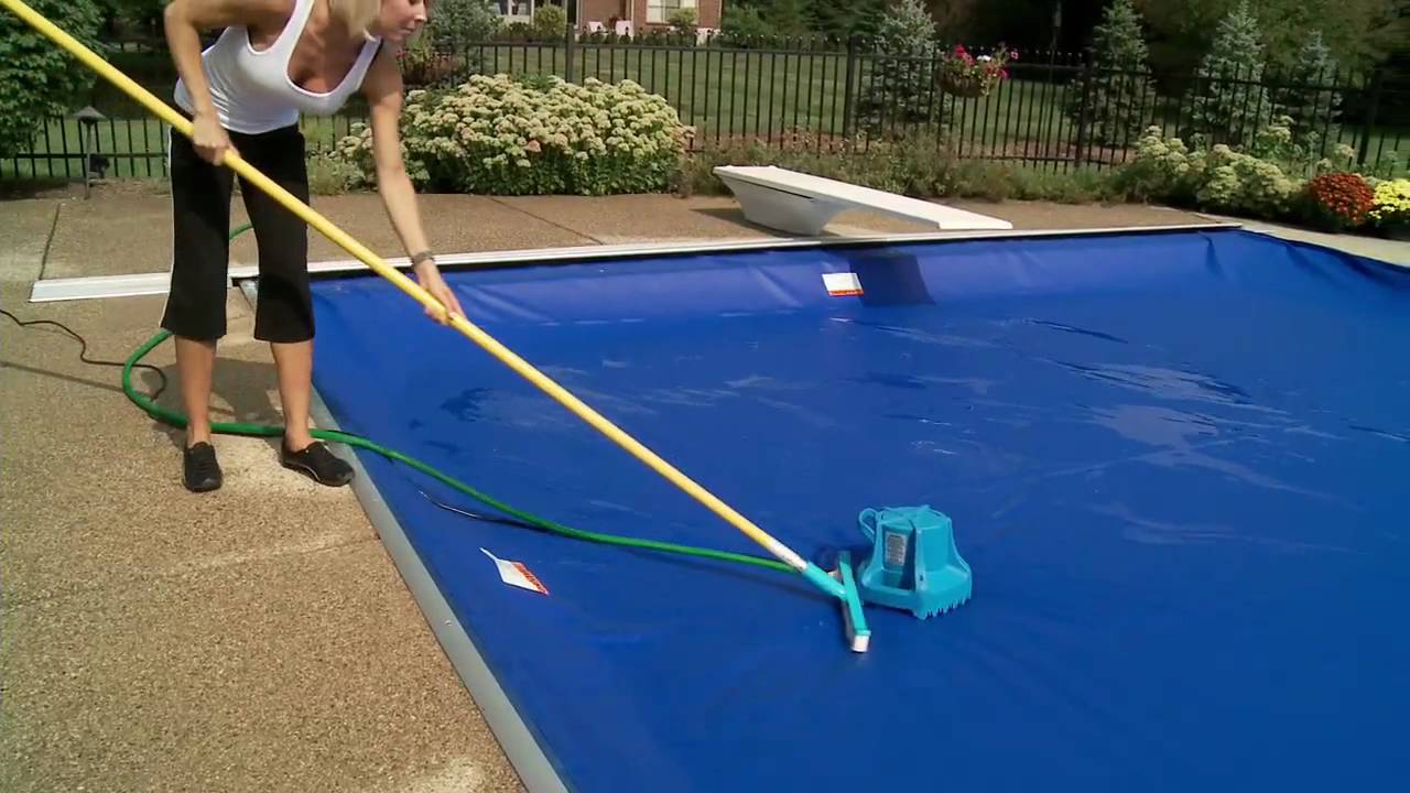 Should I keep pumping out water then remove cover or fill pool with cover  on? Plus, how do I make this easier in the future. Thank you <3 :  r/swimmingpools